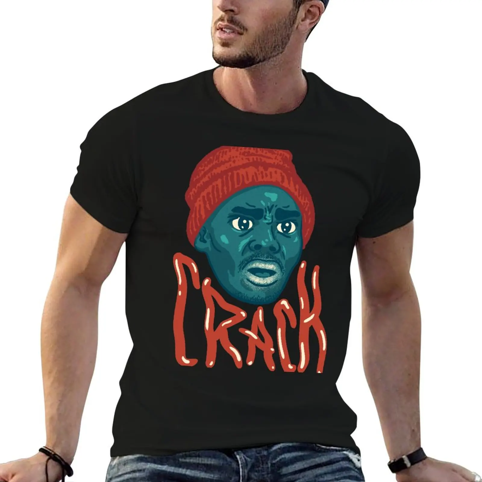Tyrone Biggums - Crackhead Dave Chappelle Show Crack-a-Head | Black Guy Meme | Original Art T-Shirt Abstract Pattern Print Top