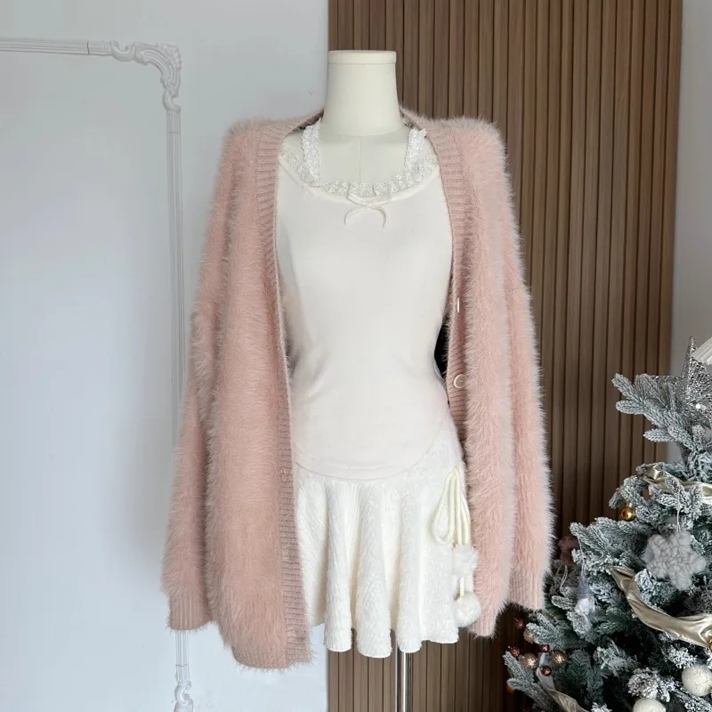 Mini-jupes à lacets pour femmes, joli streetwear chic, style coréen, design populaire, vêtements confortables et décontractés, fête d\'automne