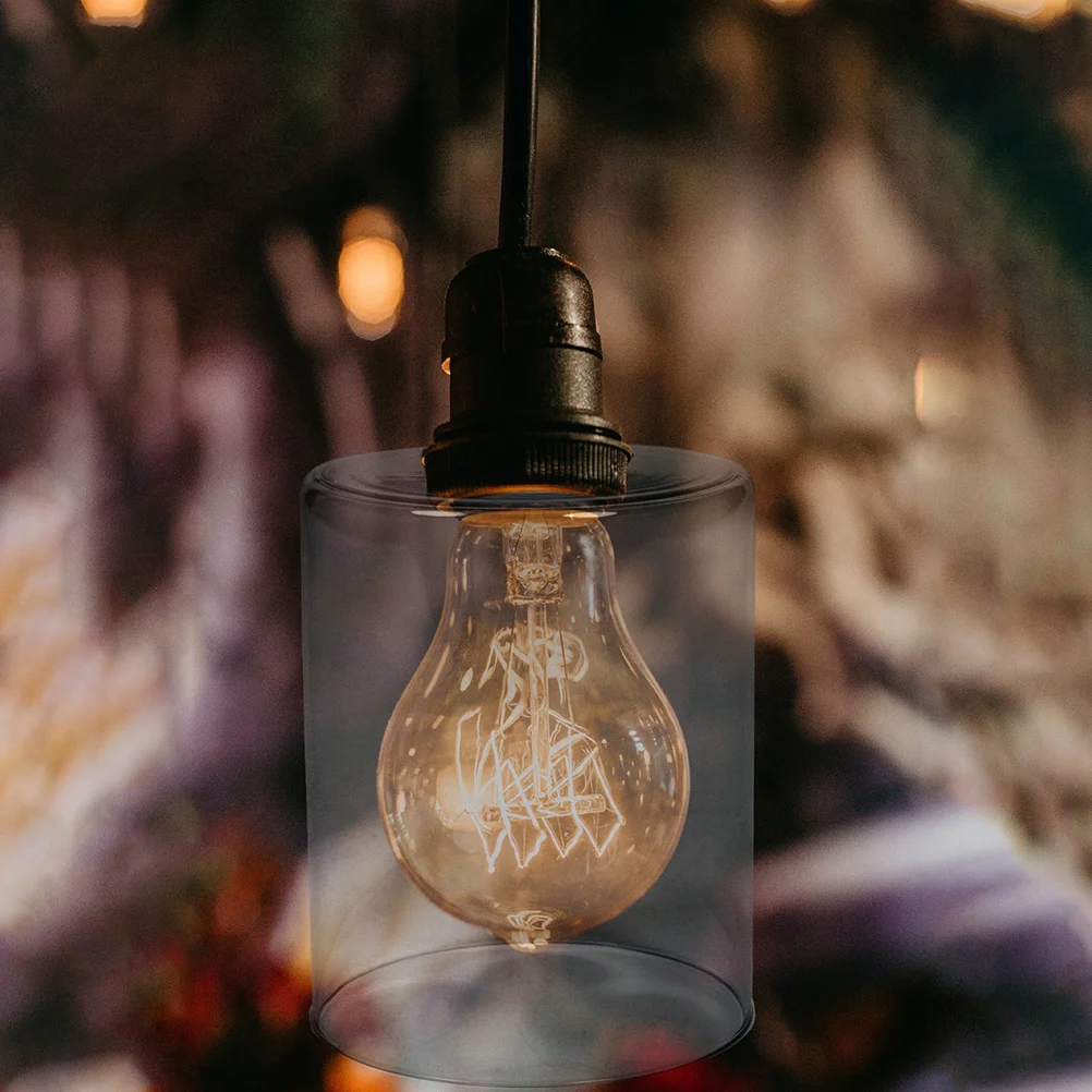 

3Pcs Glass Lampshade Replacement Hanging Lamp Shade Clear Pendant Lamp Cover Ceiling Light Fixture Replacement Glass Shades