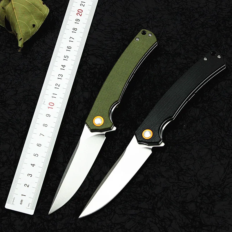 Kesiwo GT964-YM D2 Blade Pocket Folding Knife Fiberflax Handle Camping Hunting Survival Rescue Outdoor Kitchen EDC Tool Knife