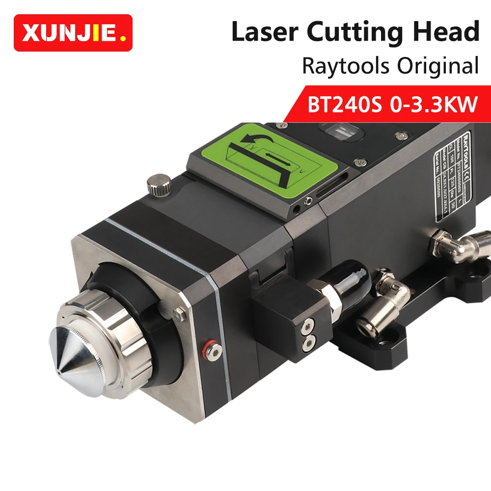 XUNJIE Raytools Original BT240S 0-3.3KW Fiber Laser Cutting Head Manual Focusing 0-3KW for QBH Metal FIber Laser Cutting head