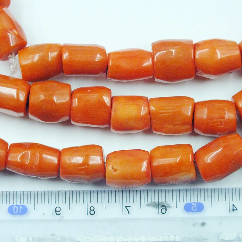 120CM  10-12MM orange natural coral loose beads. DIY necklace/bracelet accessories