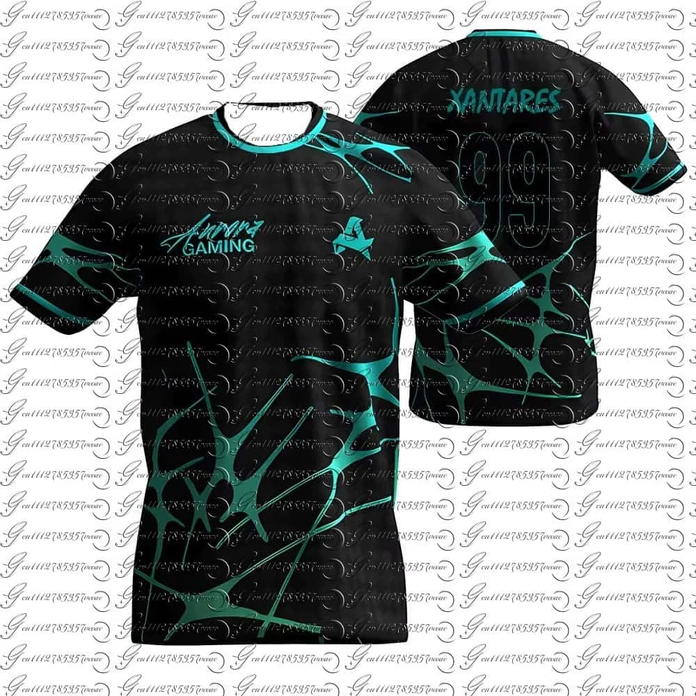Aurora Gaming E-sports Club New Summer Uniforms CS2 ESL Pro League Training Jerseys Player Customized T-shirts familyMatching