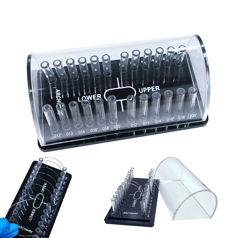 Стоматологическая ортодонтическая круглая коробка для арочных проводов, акриловый диспенсер для хранения арочных проводов, держатель для размещения инструмента, стоматологический инструмент