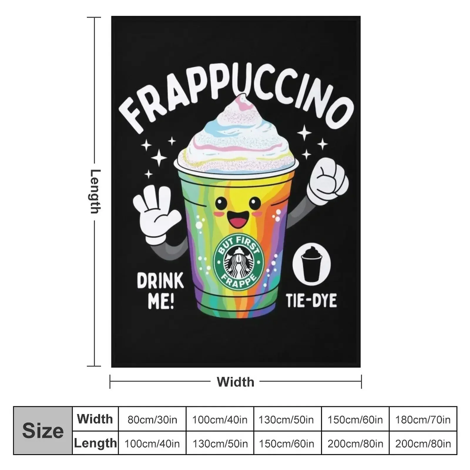 Tie-Dye Blended Beverage for Coffee lovers Throw Blanket Warm For Decorative Sofa Soft Beds sofa bed Blankets
