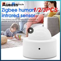 1/2/3PCS Zigbee3.0 Tuya Smart Body Movement Detector Mini PIR Motion Sensor Wireless Human Body Sensor Works With Tuya