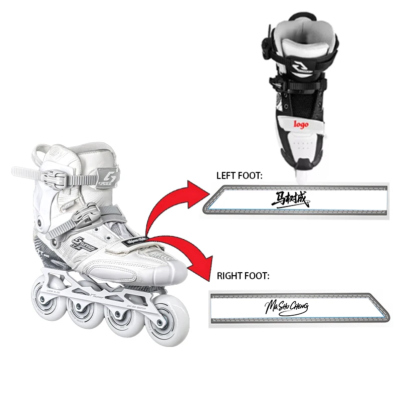 Customized Professional Adult Children Unisex Fitness Inline Freestyle Slalom Roller Skates Shoe