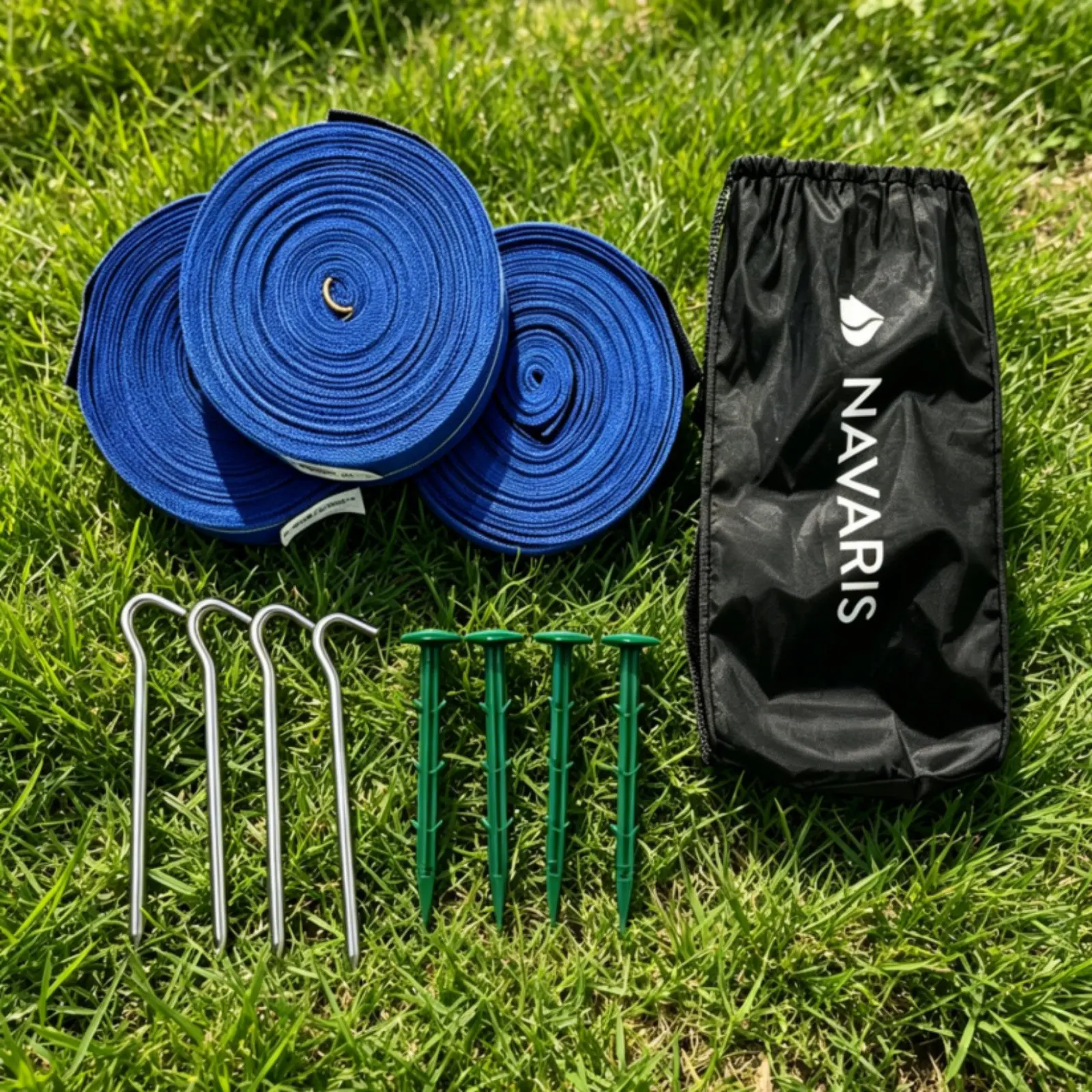Volleyball Boundary Line Set Mid-Court Marks Beach Volleyball Boundary Lines Portable Training Court Line Carry Bag Included