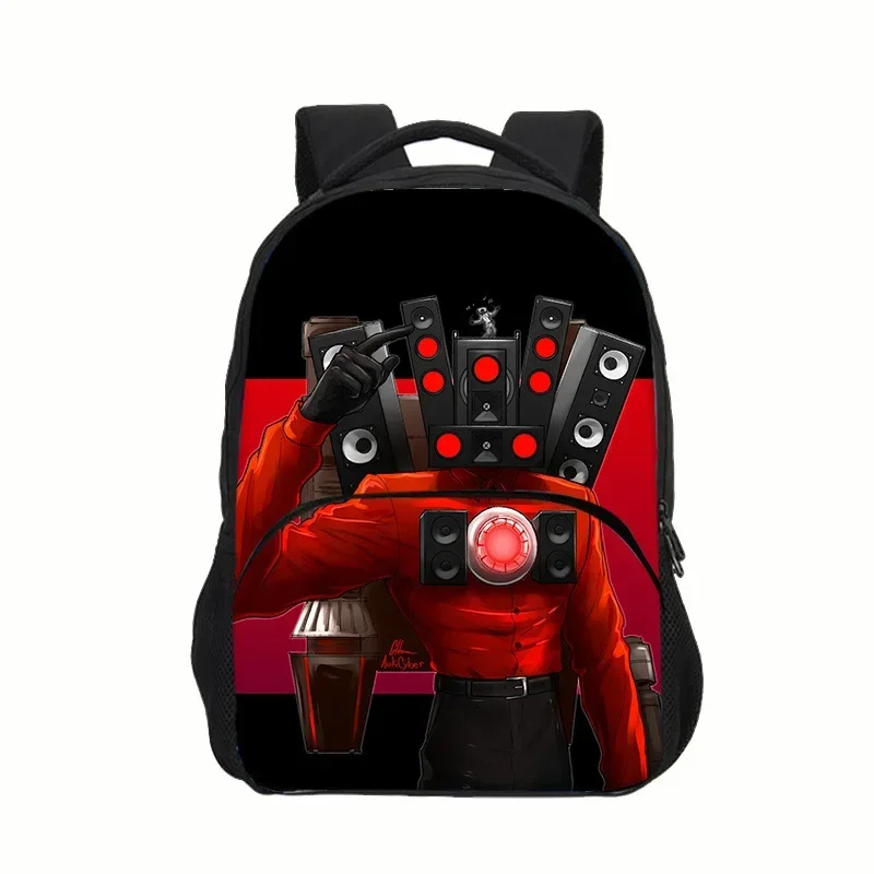 Hot 2024 New Skibidi Toilett Children\'s Backpack Schoolbag Boys and Girls Backpack Lightening Zipper Shoulders The Best Gift