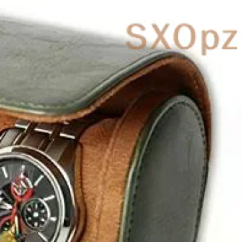 

Leather Watch Roll 1 2 3 Slots Luxury Genuine Storage Box Travel Bag Watch Case Gift Box Watch Pouch For Men Women