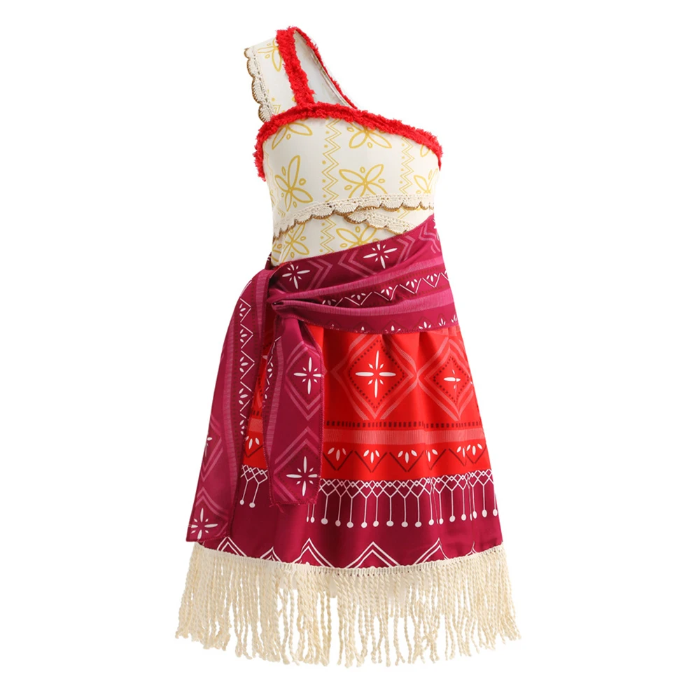 Polynesian Adventure Tropical Island Dress Ocean Costume Kids Beach Summer Dresses Princess Birthday Halloween Costumes