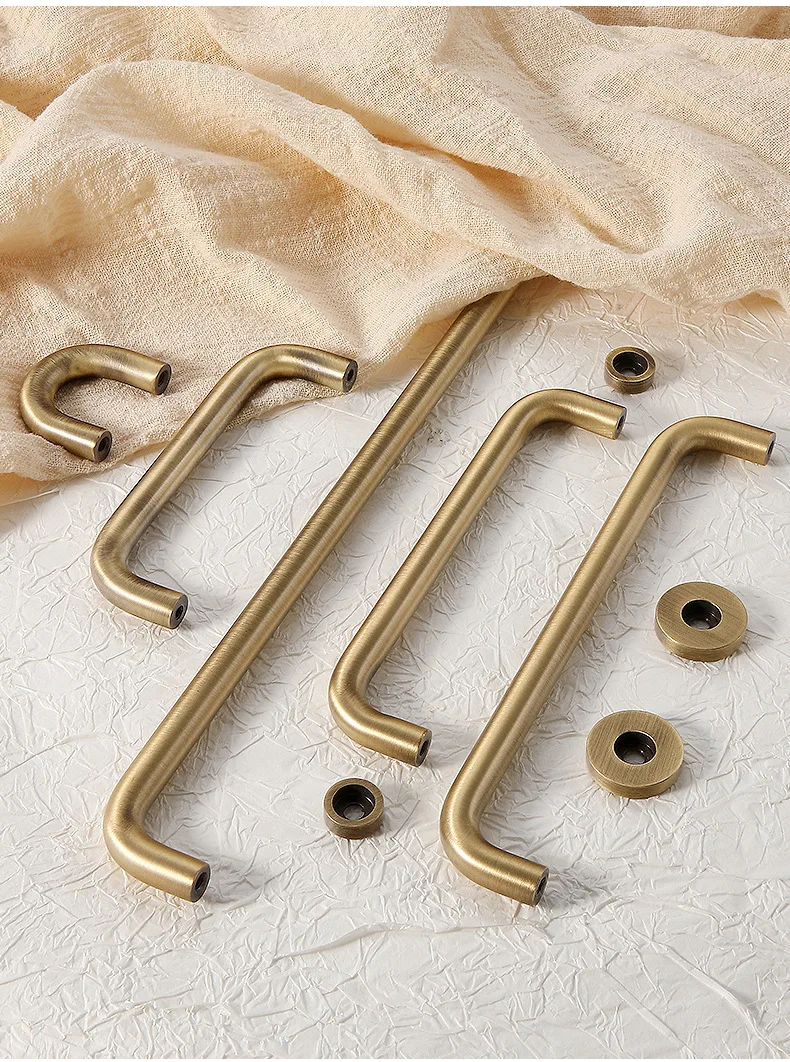 미니멀리즘 청동 가구 손잡이 옷장 주방 찬장 옷방 침대 옆 작은 캐비닛 손잡이 장식용 노브