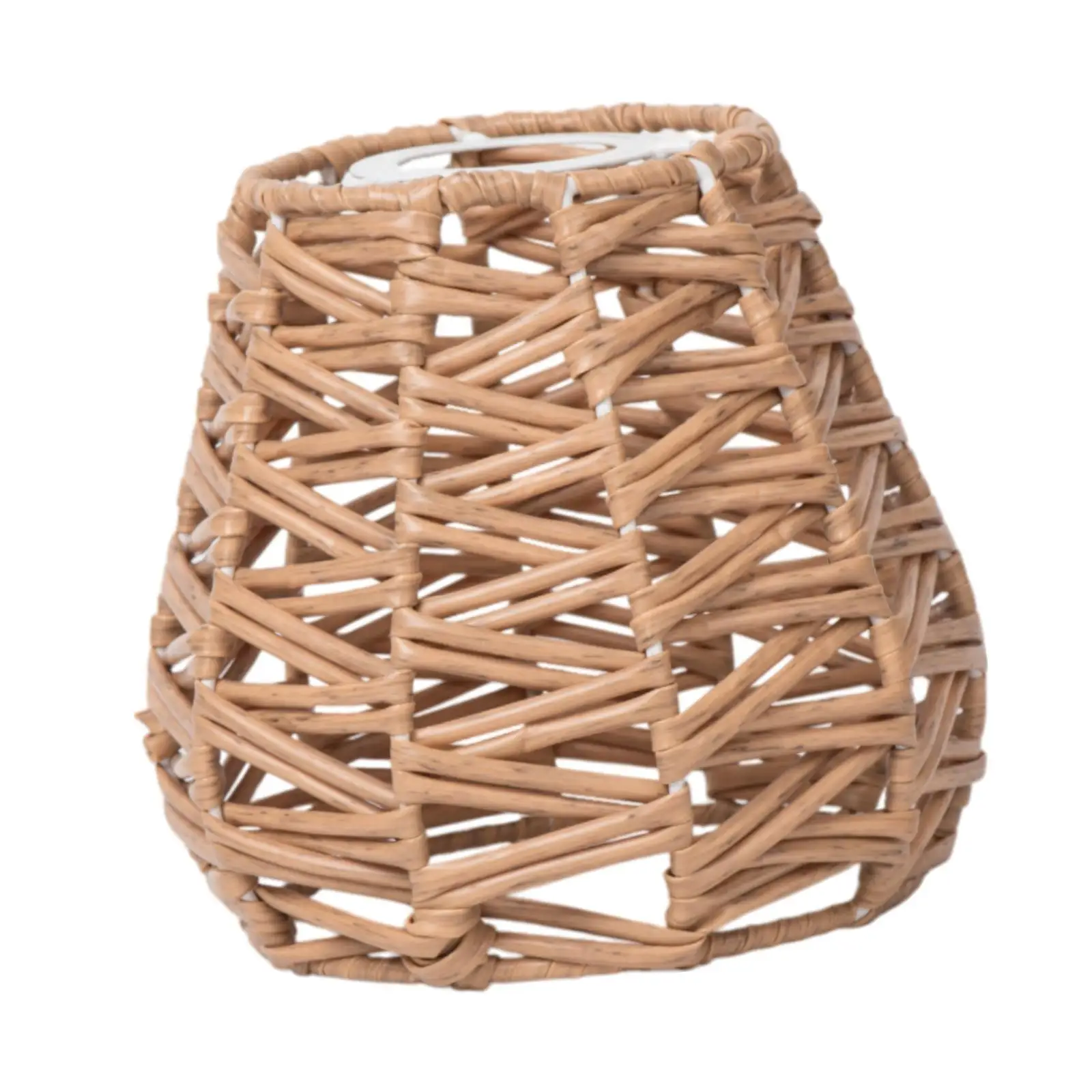 

Imitation Rattan Woven Lamp Shade Replacement Home Decor Rustic Pendant Light Cover for Cafe Living Room Home Kitchen Bedroom