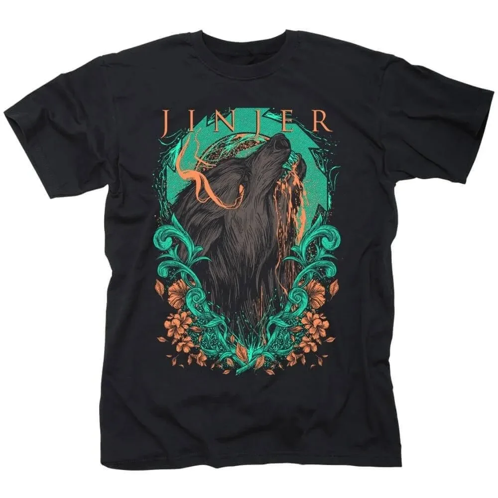 King Parrot Band Circular Member Portrait Skull Wing Double Sided Art Print T Shirt Punk Metal Unisex Tee for Rock Fans