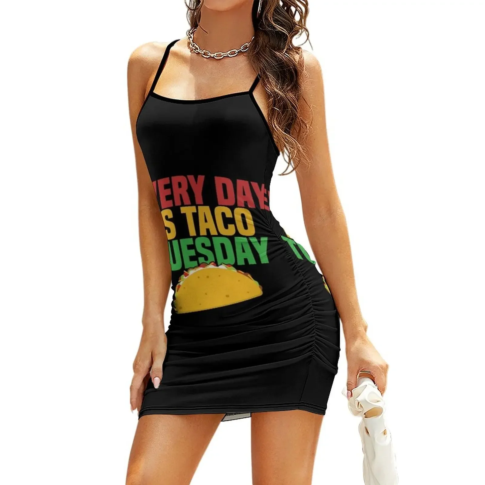 

Funny Taco Shirt, Every Day Is Taco Tuesday Cinco De Mayo Sling Dress festival outfit women prom dress 2026 Beachwear Dress