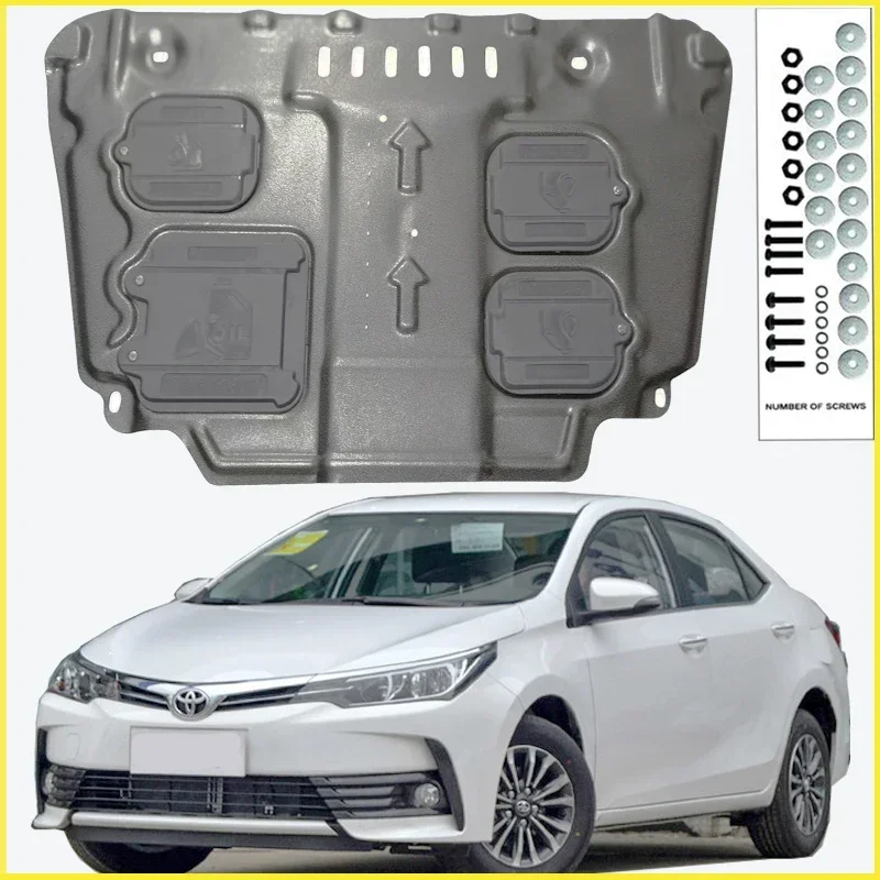 

For Toyota Corolla 2017-2018 Black Under Engine Guard Plate Splash Shield Mud Fender Cover Mudguard Protector