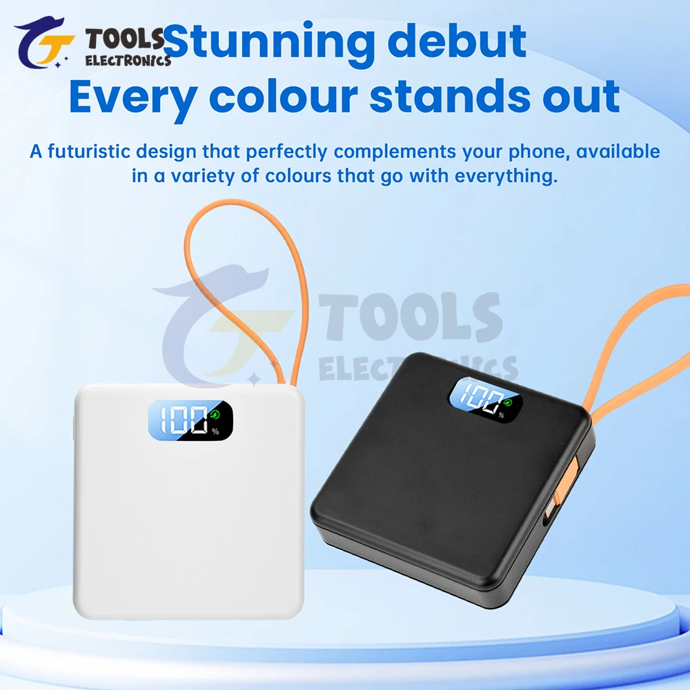 3 Slots 18650 Battery Box DIY Power Bank Kit 10W / 22.5W No Welding Battery Case Fast Charging Case With Charge Cable