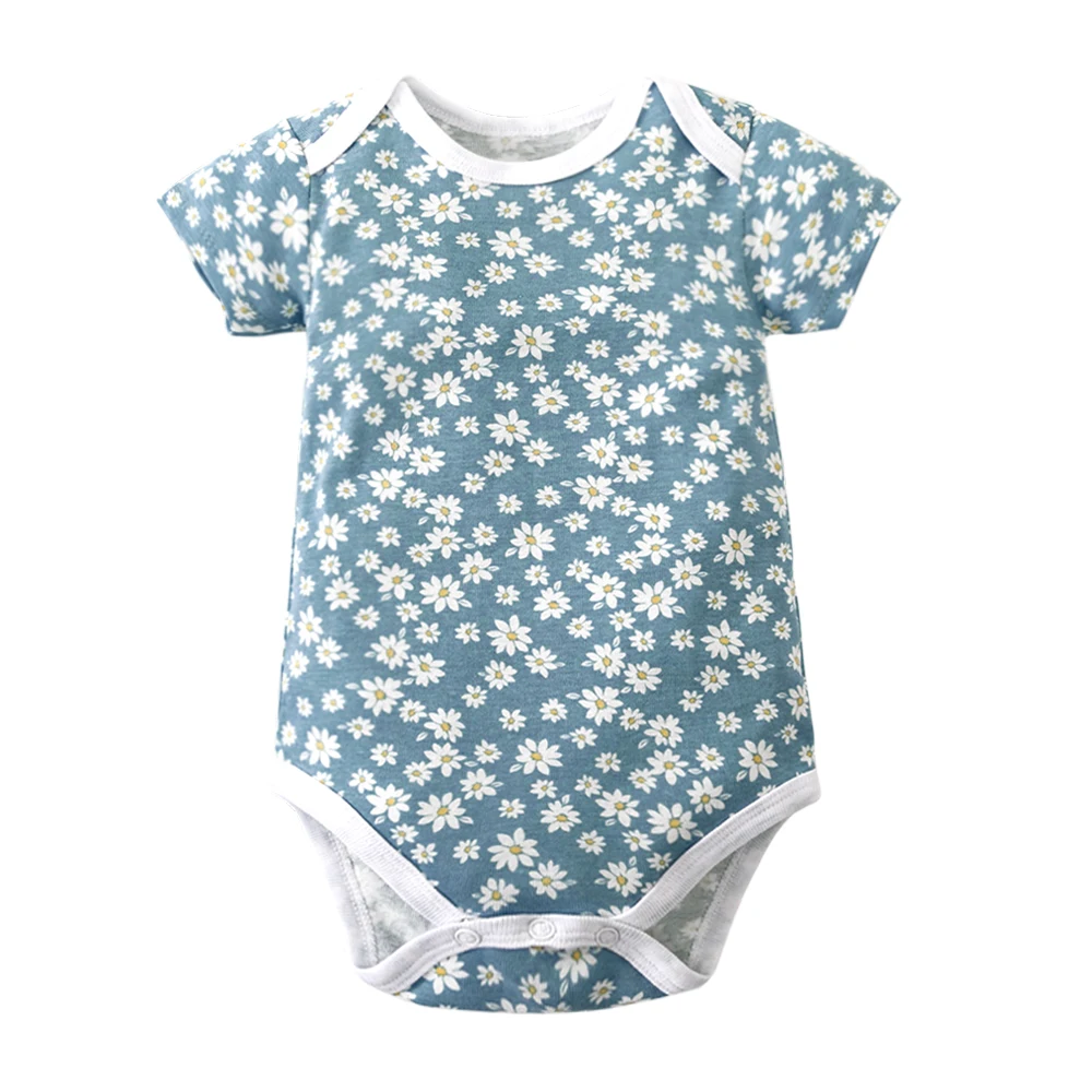 Baju Monyet Bayi Baru Lahir Baju Bayi Laki-laki Perempuan Jumpsuit Bayi Print Bodysuit Bayi Kasual Lucu