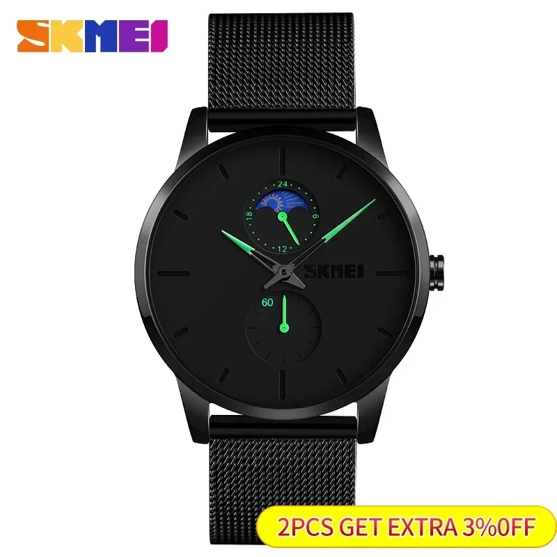 SKMEI 9208 Simple Stylish Design Mens Wristwatches Waterproof Clock relogio masculino Business Men Watch Fashion Quartz Watches