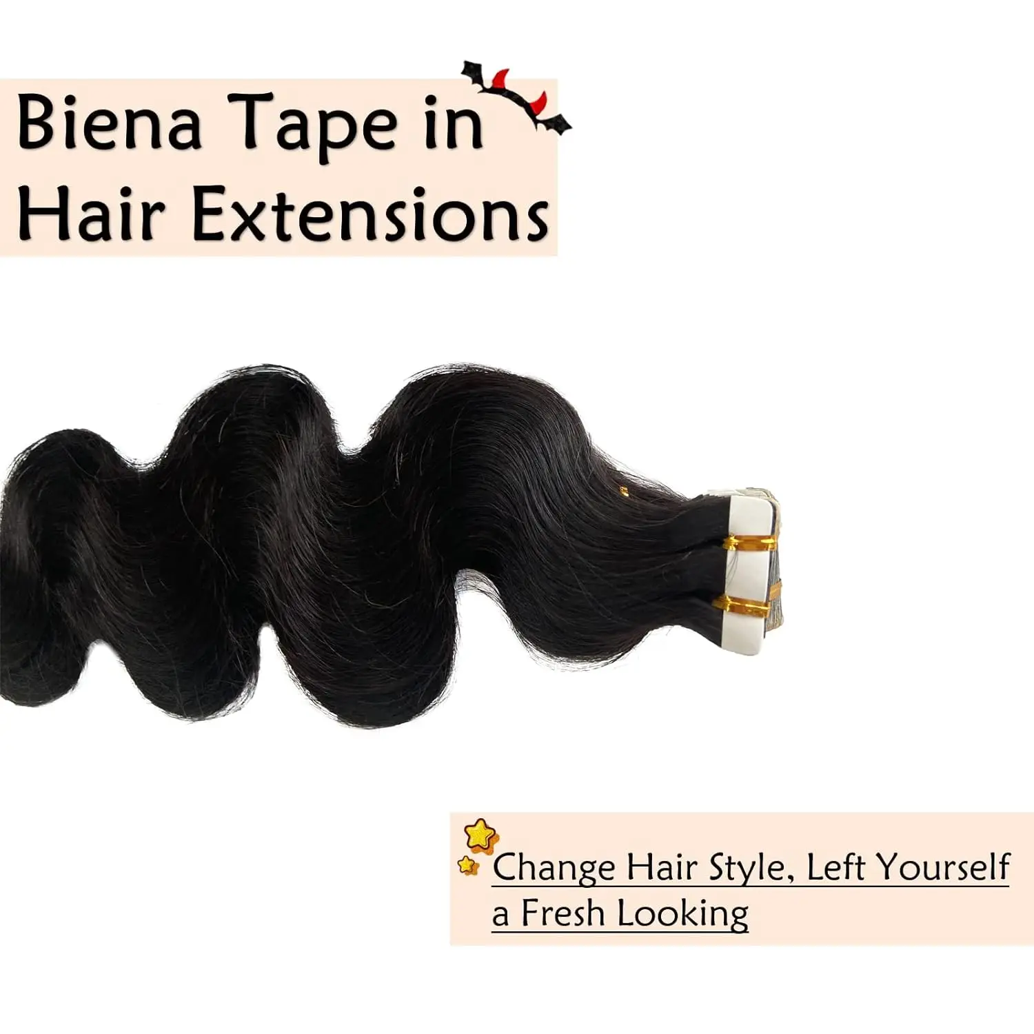 24 26 Inch Body Wave Tape In Hair Extensions Brazilian 100% Human Hair Adhesive Replaceable Seamless Skin Weft Wavy Tape ins 50g/20pcs For Women