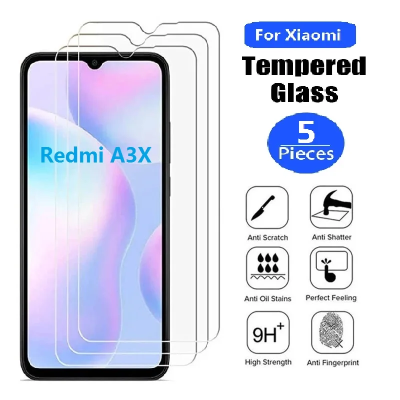 5Pcs Tempered Glass…