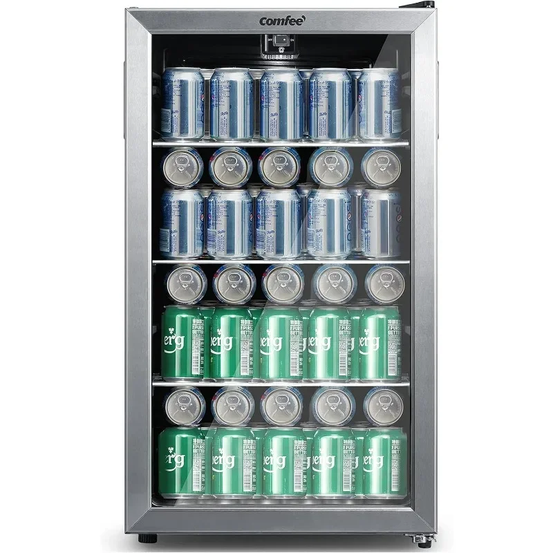 CRV115TAST 쿨러, 115캔 음료 냉장고, 조절식 온도 조절 장치