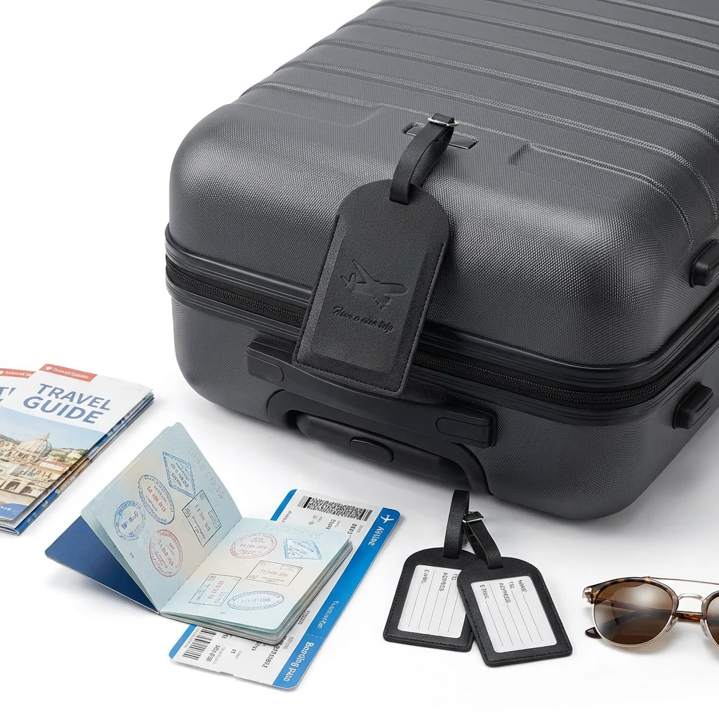 

Водонепроницаемая бирка для багажа из искусственной кожи - идентификационная этикетка для дорожных сумок, прочная багажная бирка для деловых поездок