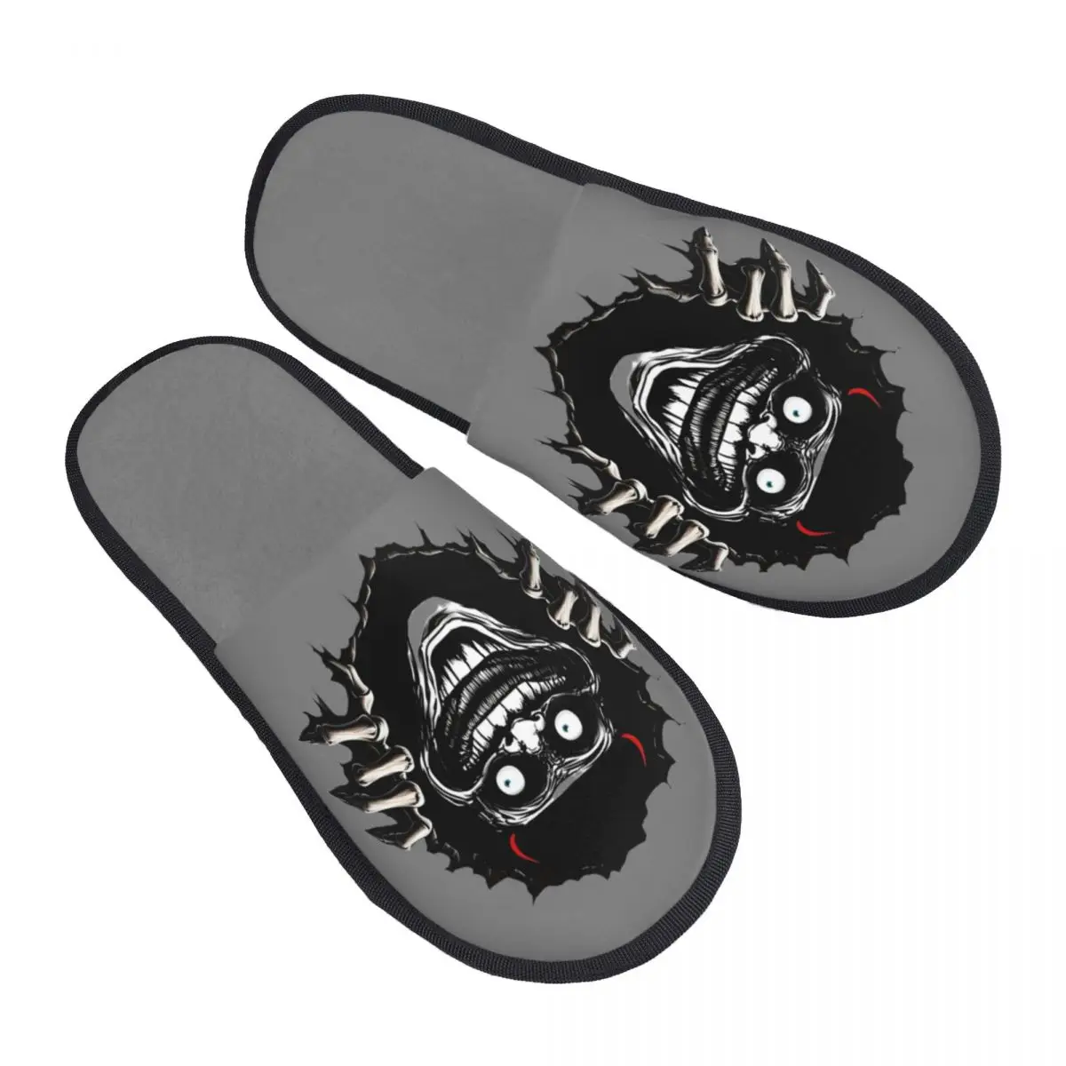 

Тапочки с изображением комиксов на заказ T-roll Face Quest Video Meme Game, женские удобные тапочки из пены с эффектом памяти, забавные аниме-тапочки без шнуровки для спа