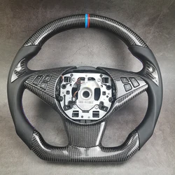 Racing Carbon Fiber Steering Wheel For BMW E60 E61 Touring 530d 545i 550i E63 Coupe E64 630i 645Ci 650i