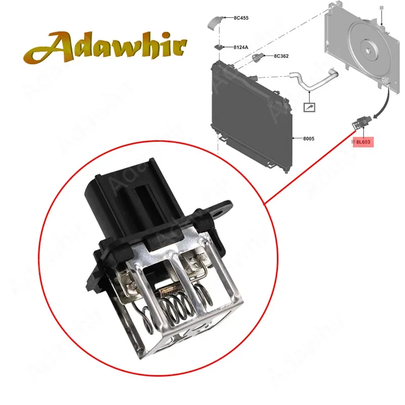 

For Ford Fiesta 2015 Blower Motor Resistor 8V518L603AA