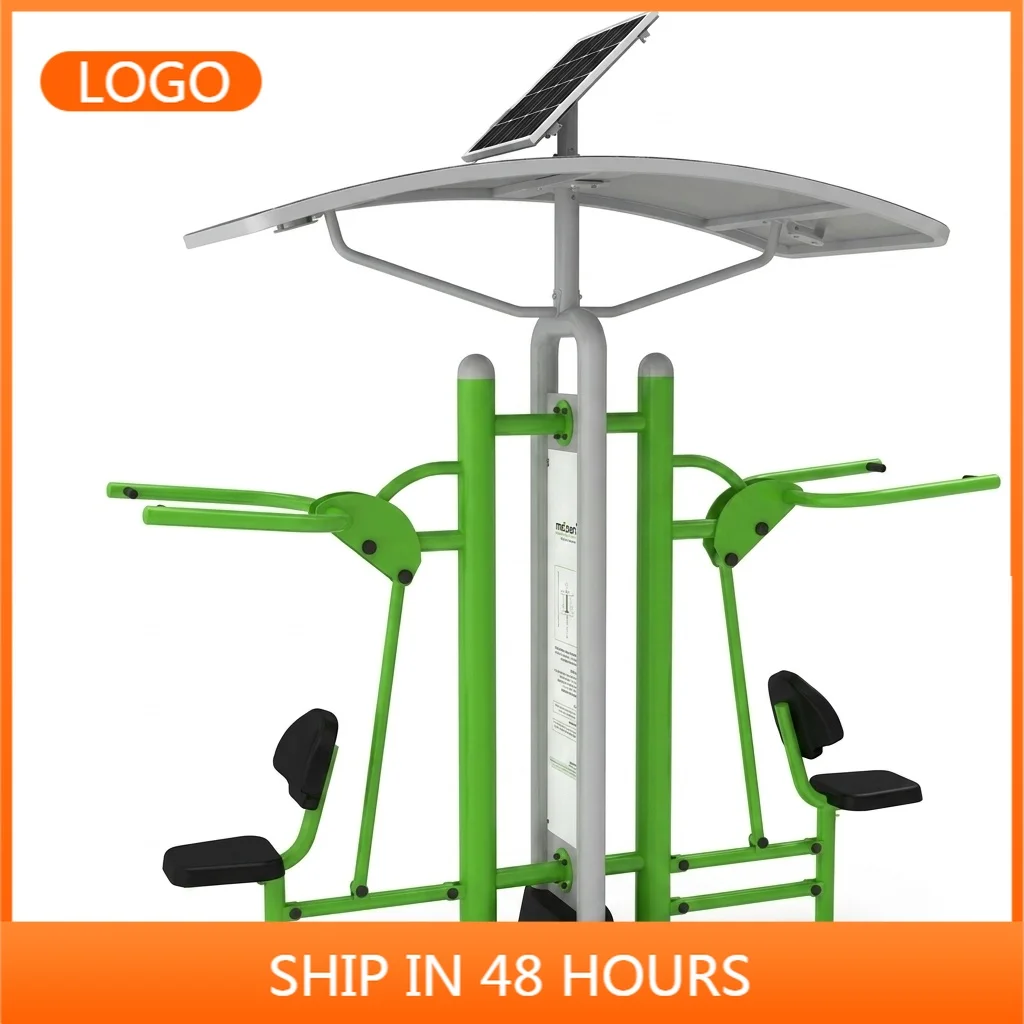 Steel Outdoor Fitness & Gym Equipment with Solar System for Adults