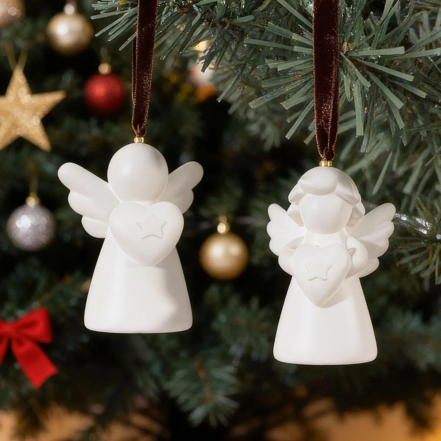 أجنحة القلب الملاك قالب من السيليكون لتقوم بها بنفسك ديكور المنزل فتاة النحت البشري الجبس الحرفية قوالب الصب اليدوية الراتنج هدايا عيد الميلاد