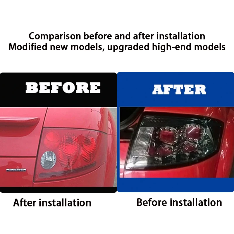 

Светодиодные задние фонари для AUDI TT TTS 1999-2006: Светодиодные ДХО, сборка задних фонарей, сигнальные автоаксессуары, модифицированные лампы