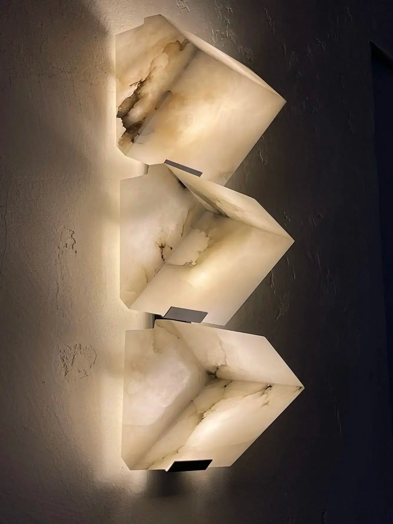 Natural Marble Wall Light Modern Nordic LED Sconce for Bedroom Bedside Background Wall Hotel Corridor Decor