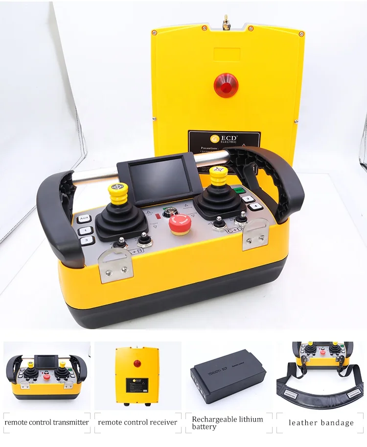 ECD-Q5000 Customized Crane Joystick Radio Controller Telecrane Industrial Waterproof Smart Hydraulic Wireless Remote Controls