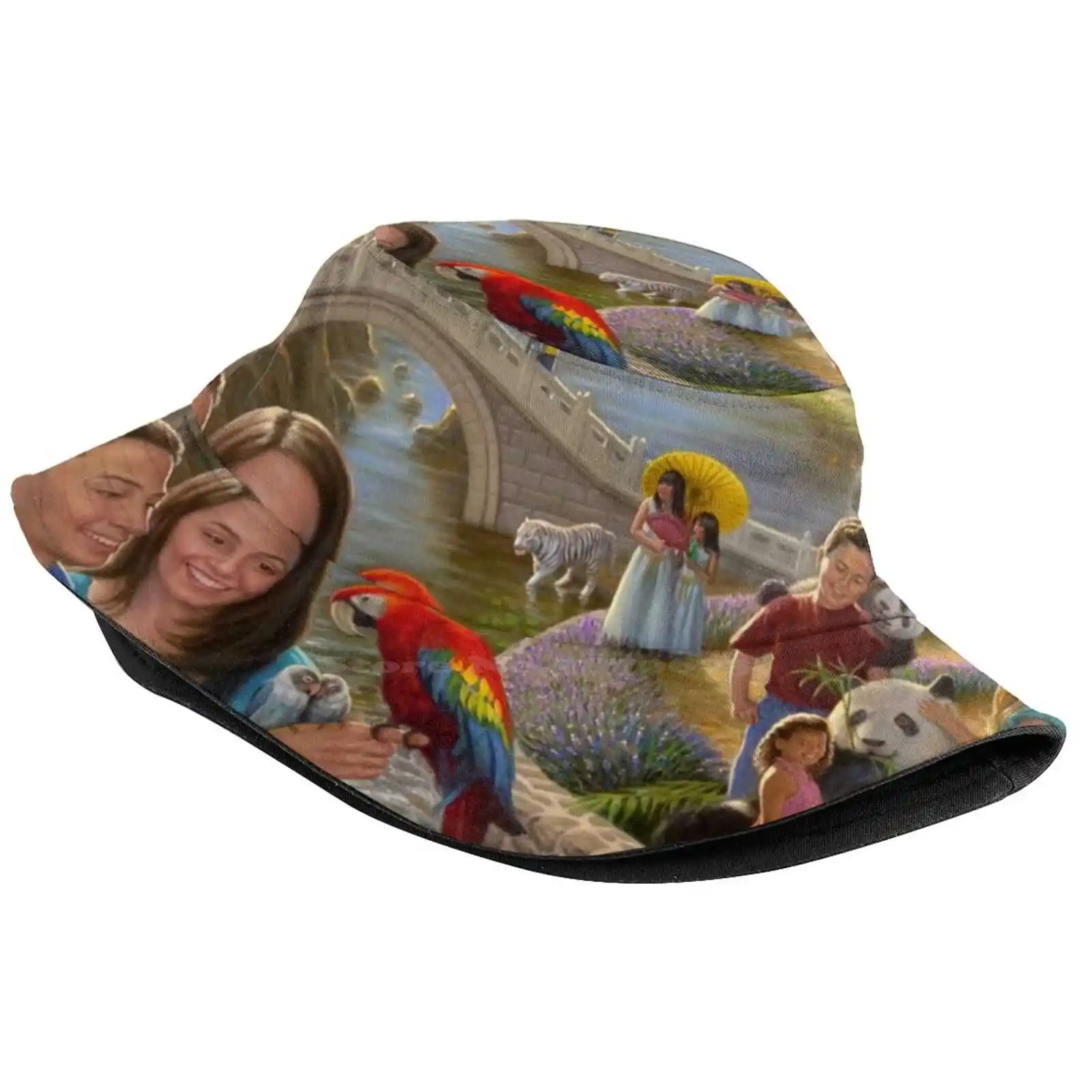 The New World Sun Cap Fisherman Hat Bucket Hats Esalazar Paradise Jw New World Edsalazarfineart