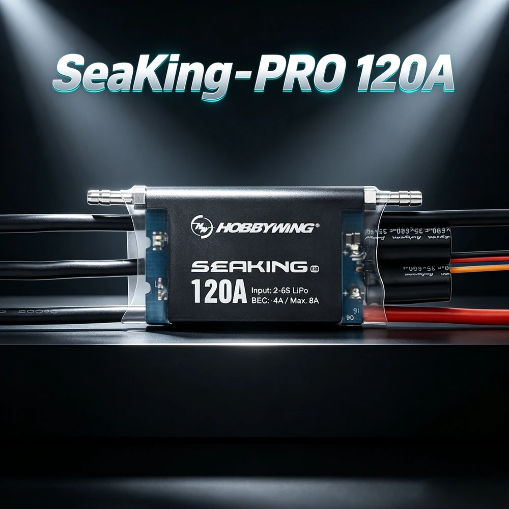 Brushless Esc Waterproof 120A Marine - ホビーウィング シーキング‑PRO 120A ブラシレス マリンESC 2‑6S