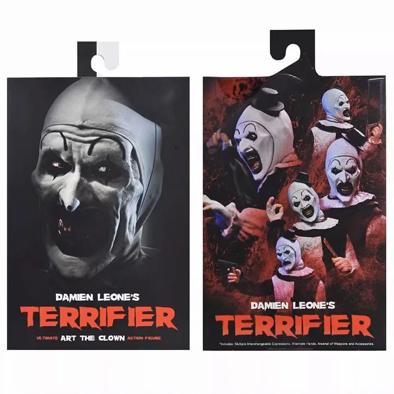 NECA 45251 figura artística del payaso Damien Leone's Terrifier estatuilla Anime figuras de acción muñeca coleccionable en miniatura ornamento Original