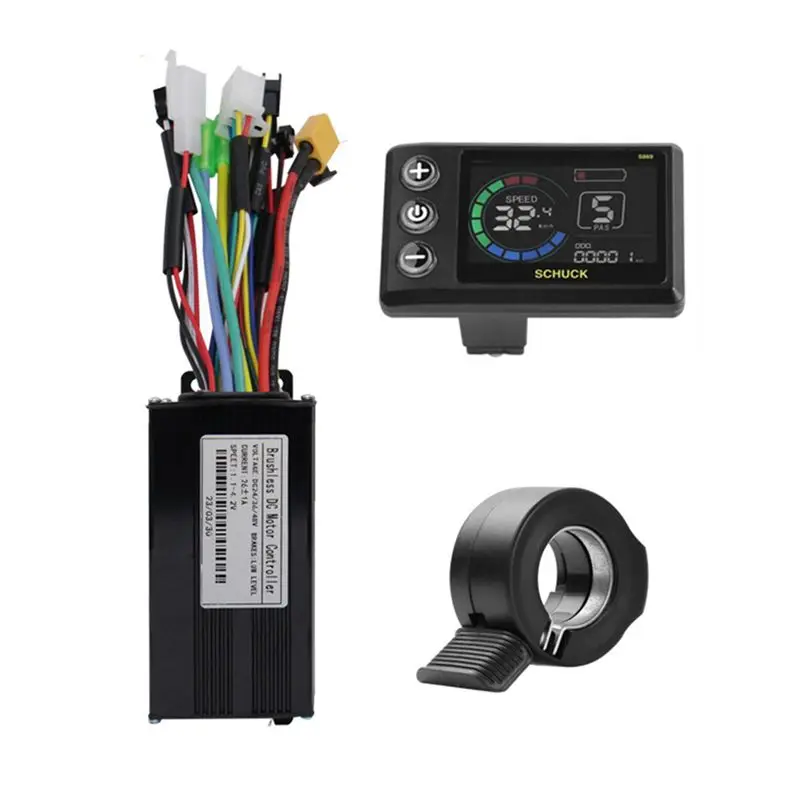 

ABYB Electric Bicycle Kit With 36V 48V 26A 3 Mode Sinewave Controller With S869 LCD Display And Thumb Throttle For Ebike