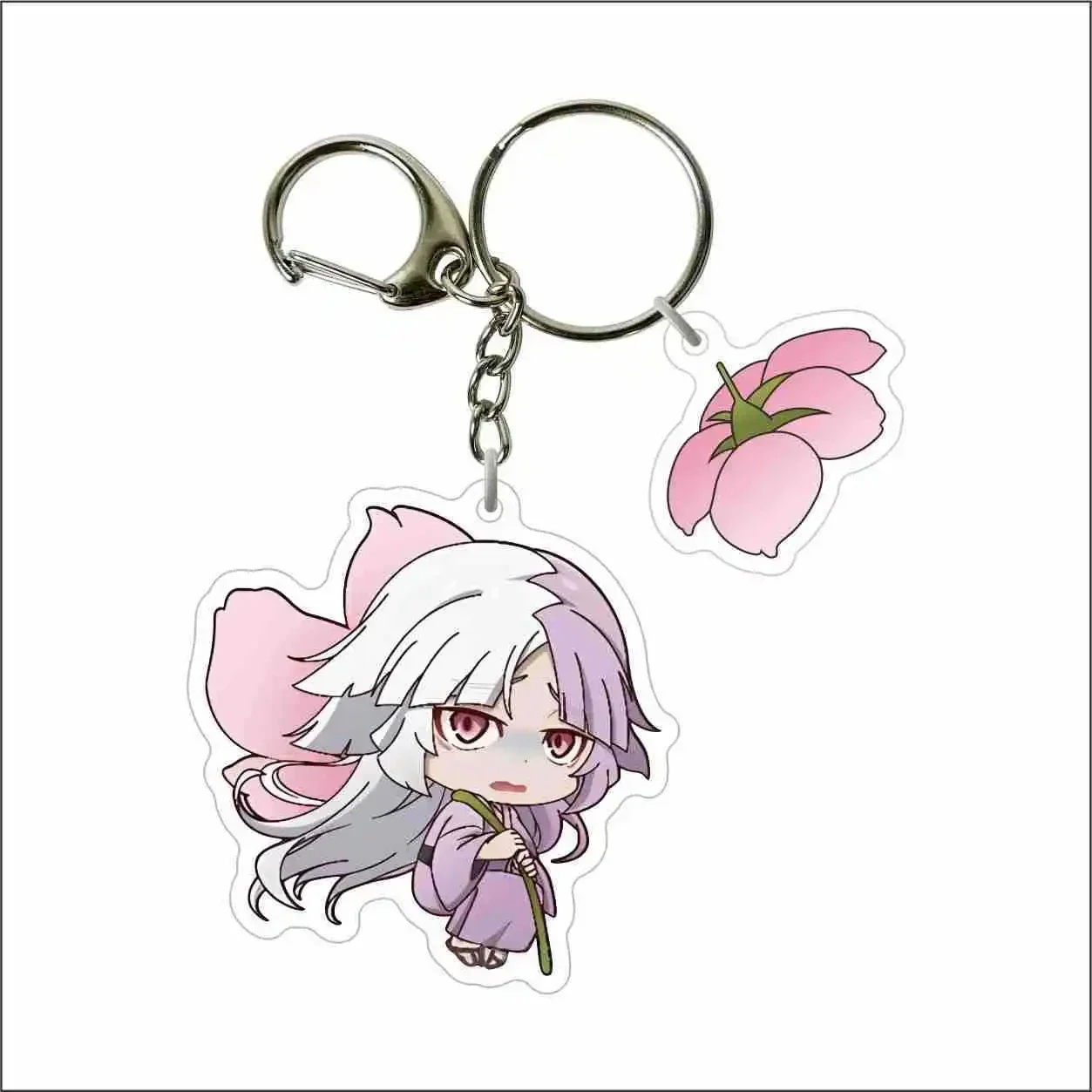 Anime Bungou Stray Dogs Keychain Cute Atsushi Nakajima Dazai Pendant Keychains Car Key Ring Bag Accessories Jewelry Fans Gifts