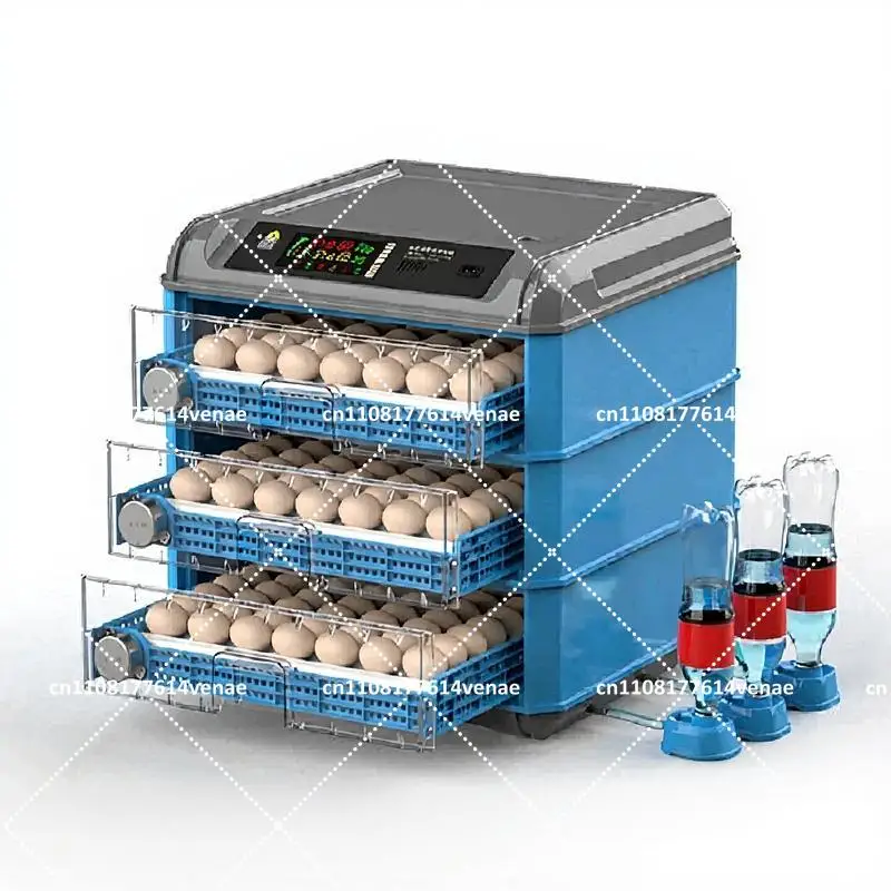 Automatic Egg Incubator 176-500 Capacity, Fully Automatic Hatching Machine with Temperature & Humidity Control, 110V/220V/12V