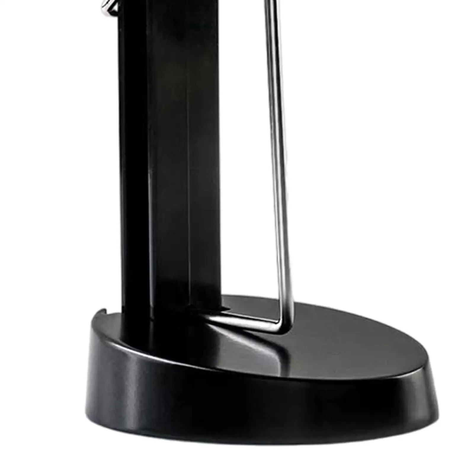 Black Paper Memo Receipt Holder Spike Stick Stand with Protective Cover for Hotel Window Cashier Retail Desk