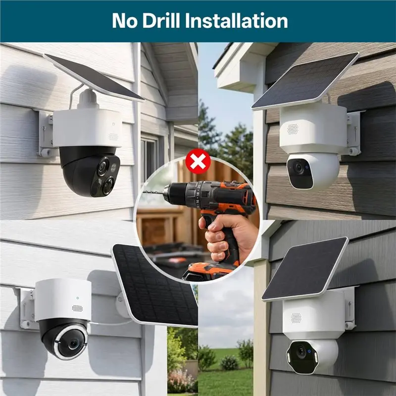 [B24B!】 Mount Holder 2-Pack For Eufy Solocam S340 E30 E42& 4G LTE Cam S330, Outdoor Rustproof Wall Mounting System