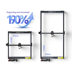 ATOMSTACK Engraving Area Expansion Kit for Extending A5/X7/A10/S10 Machines to 850x410mm V-slo Aluminum Shaft