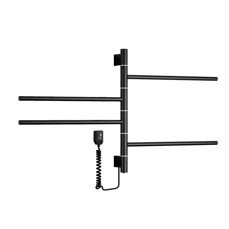 

Rotating electric towel rack, smart constant temperature heating drying shelf in household bathroom
