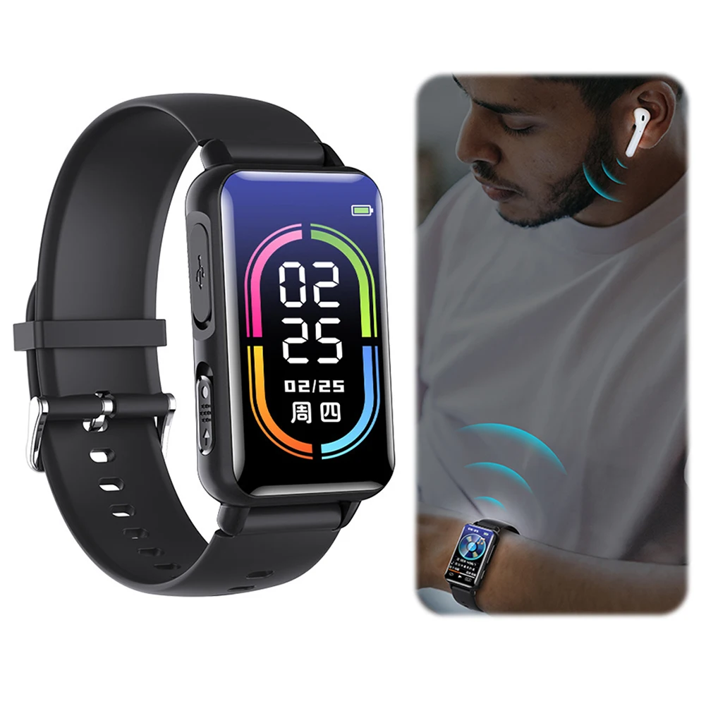 

Цифровой диктофон-браслет с поддержкой нескольких языков, записью в формате MP3 и аккумулятором 200 мАч для лекций, совещаний, интервью