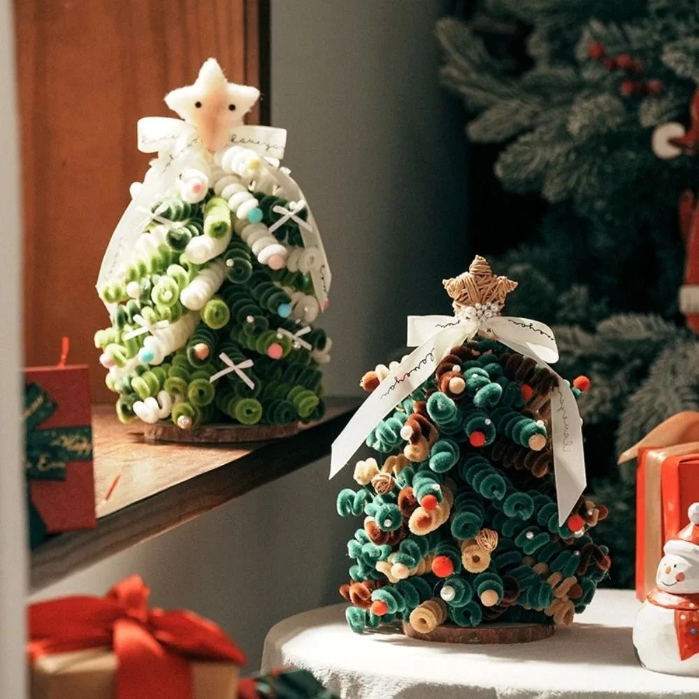 Tabletop Decor Handmade Christmas Ornament Safe With Light Tabletop Christmas Decor Christmas Tree Ornament Kit Holidays