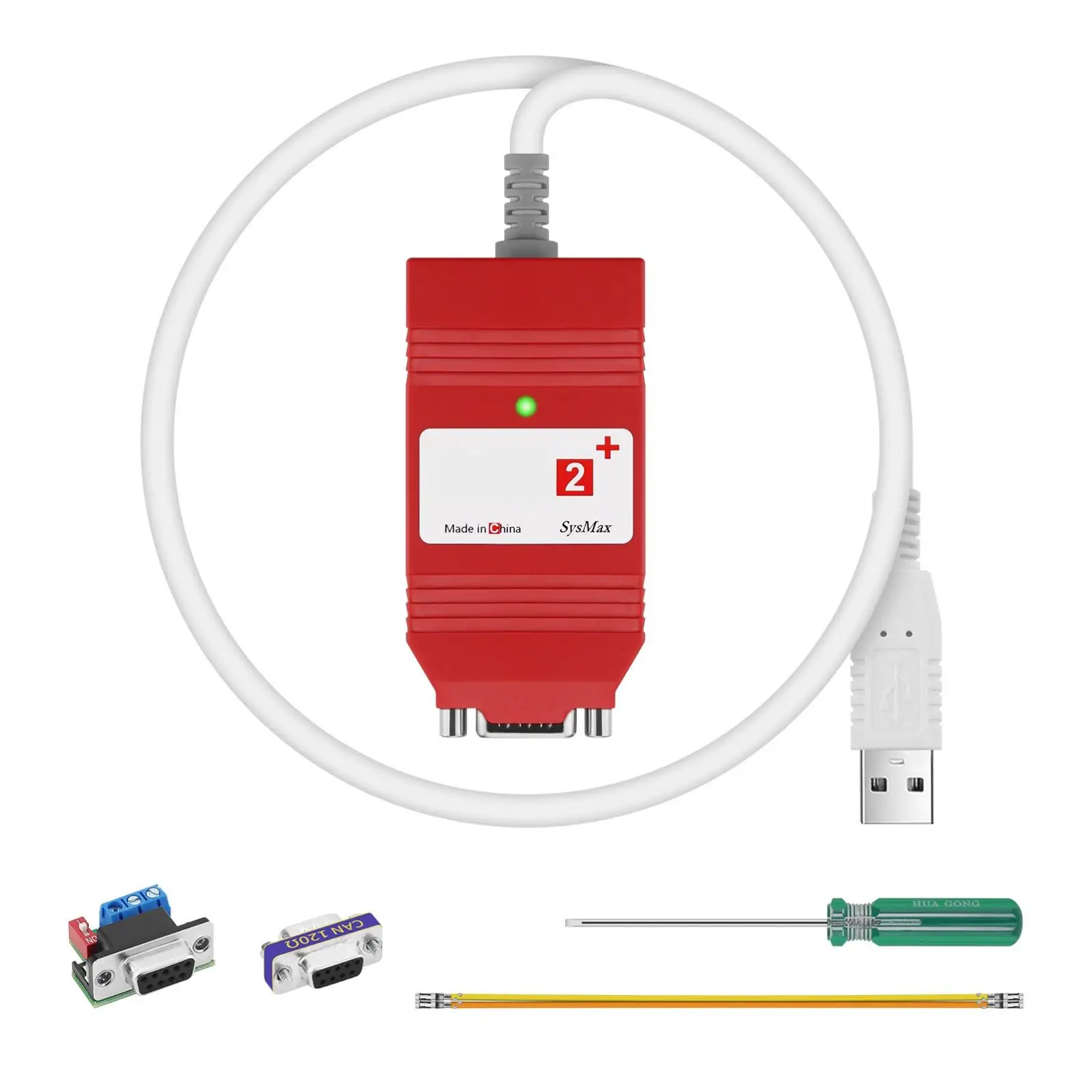 USB to CAN Adapter CAN Bus Analysis and Secondary Development Compatible with German Original PEAK IPEH-002022 Support for INCA