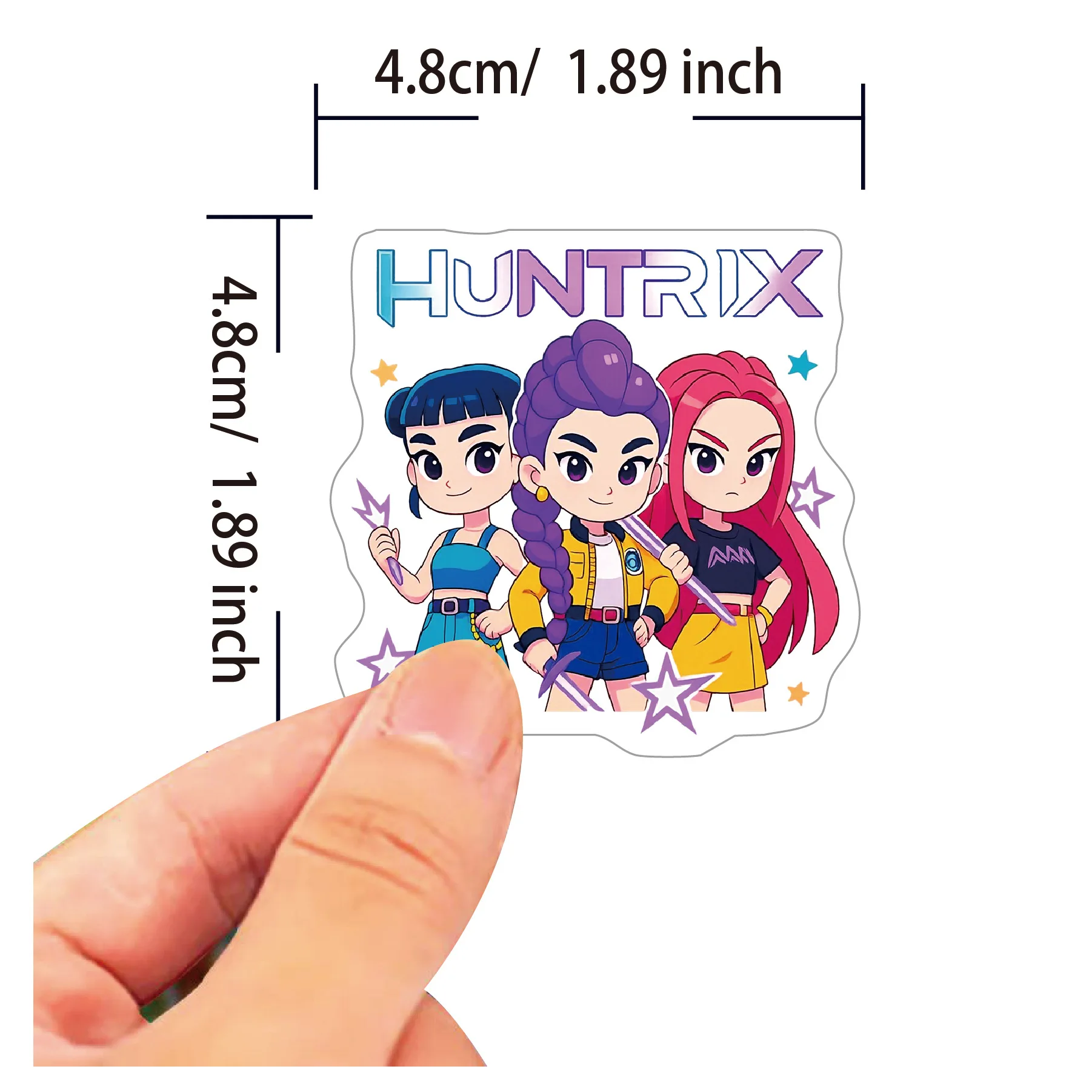 10/30/100PCS Anime Hunters Lumi Mila Zoi Stickers Waterproof Glossy Decals for Phone Case Luggage Laptop Skateboard DIY Decor image 3
