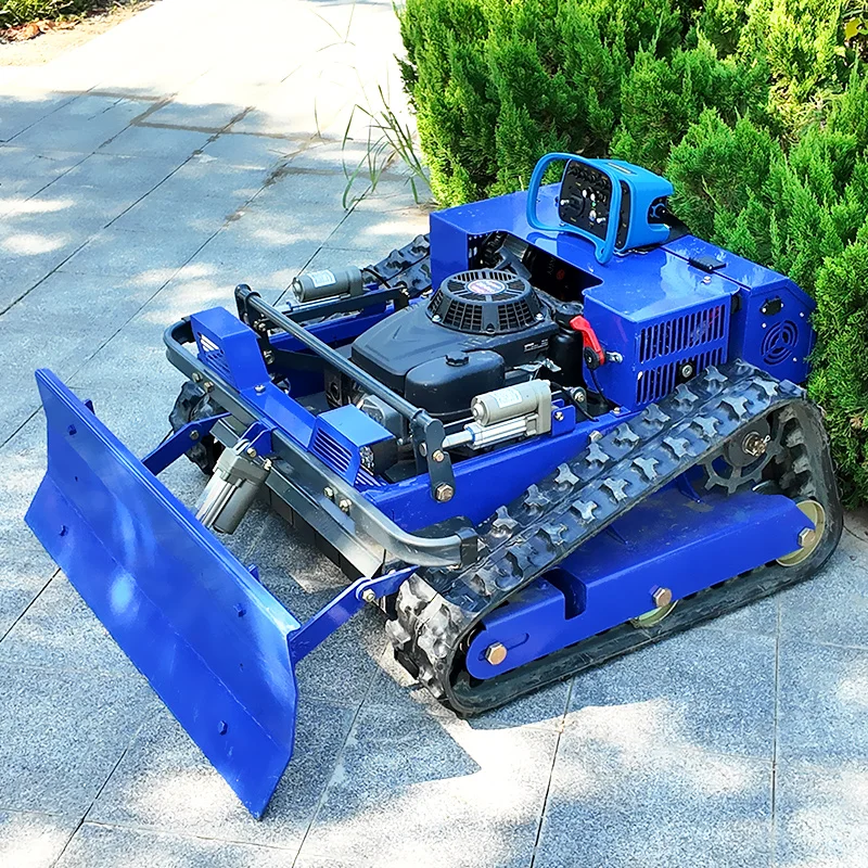 Customized Industrial DIY Cordless Zero Turn Lawn Mower Robot Remote Control Wasteland Trail Slope